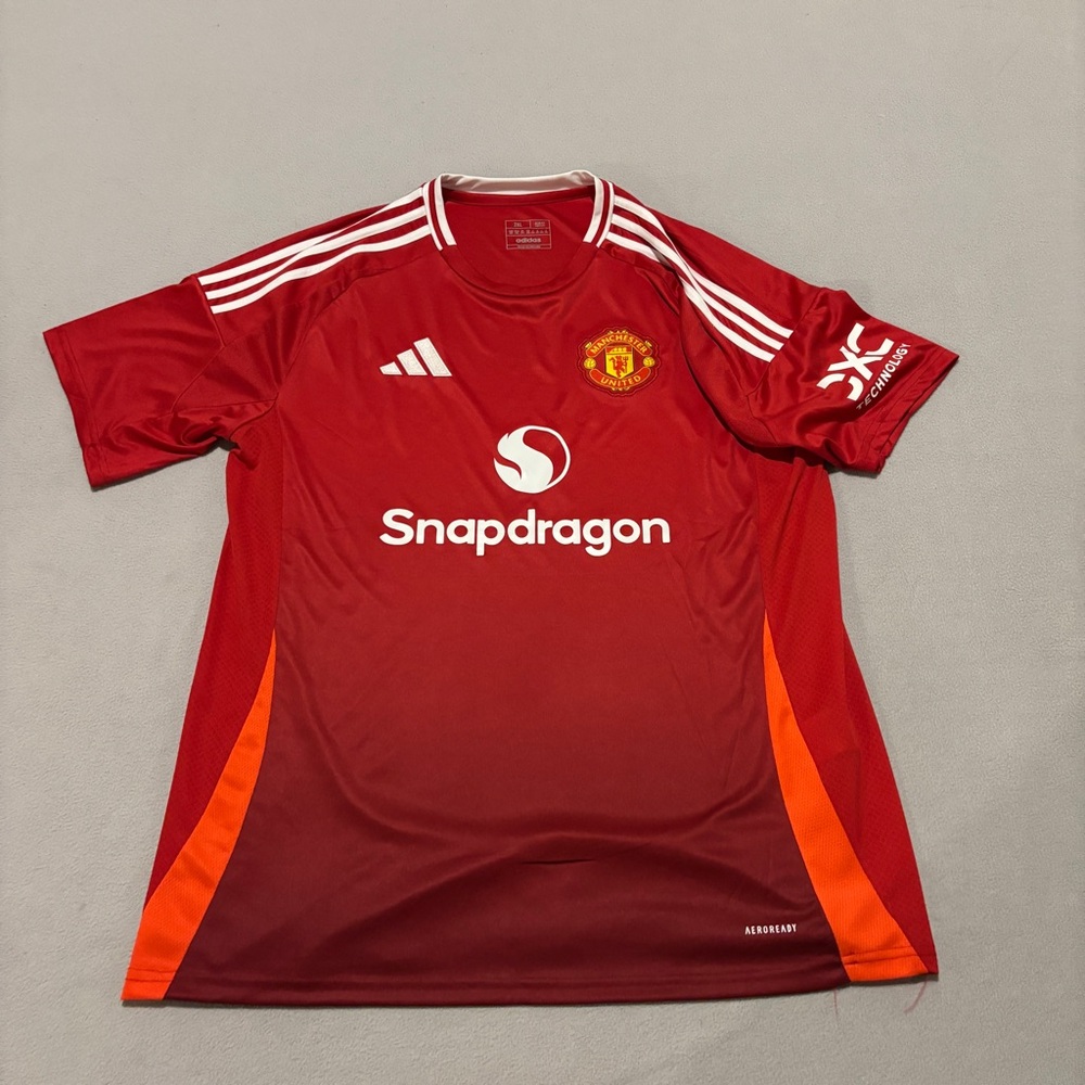 Manchester‎ United Jersey 2024/2025 2XL XXL Red Slim Fit Adidas Embroidery
